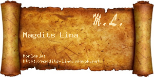Magdits Lina névjegykártya